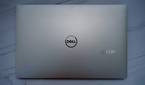 Top down view of Dell laptop in graphite