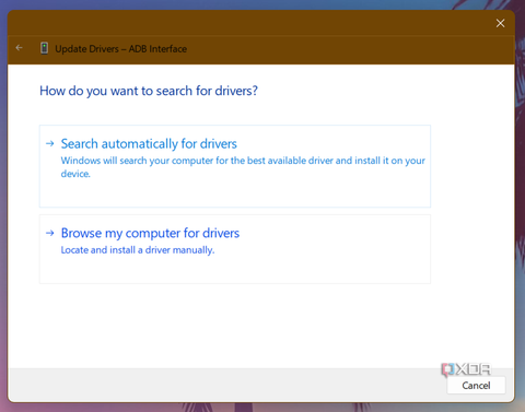 Device Manager Browse my computer for drivers