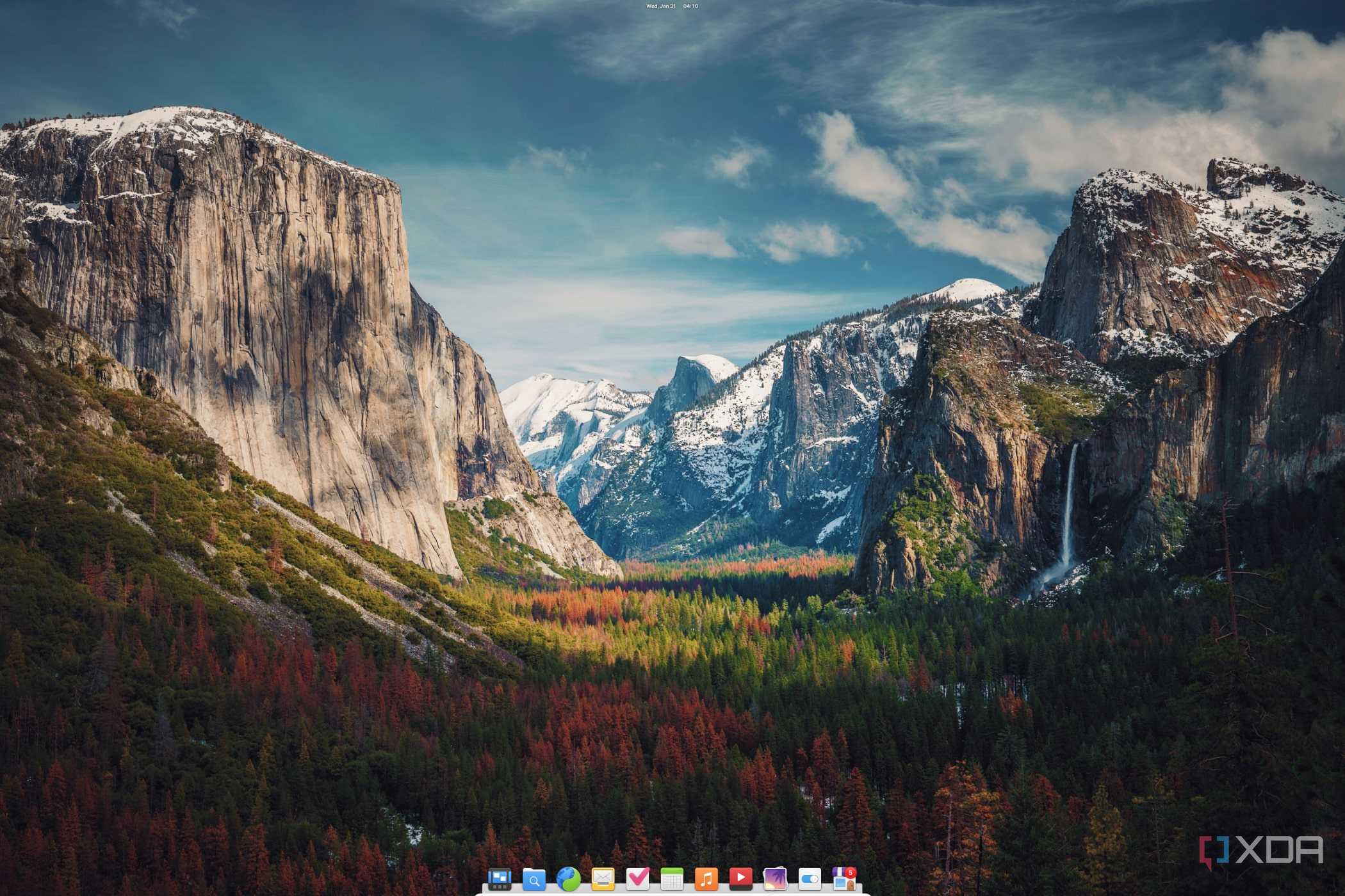A screenshot of Elementary OS
