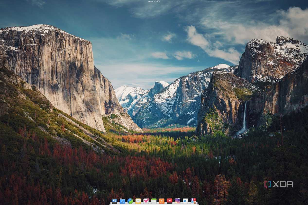 A screenshot of Elementary OS