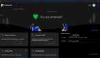 Screenshot of the homepage in F-Secure