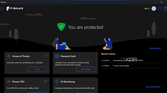 Screenshot of the homepage in F-Secure