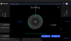 Screenshot of a scan running in F-Secure