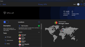 Screenshot of the VPN page in F-Secure