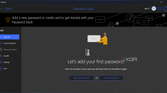 Screenshot of the password vault in F-Secure
