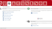Screenshot of the virus protection page in G Data