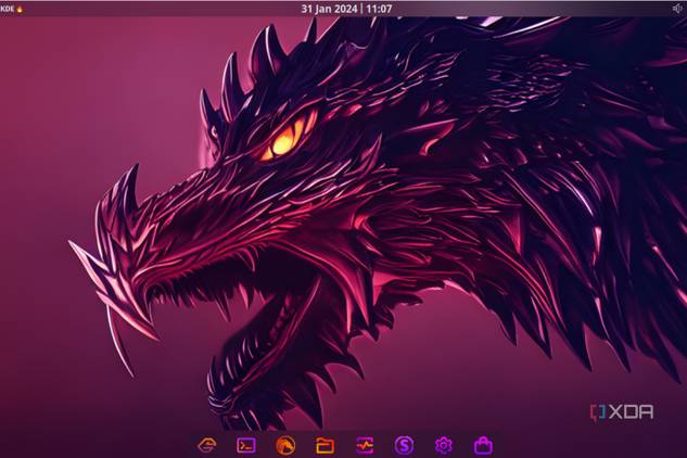 A screenshot of Garuda Linux