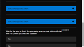 Screenshot of Get Help asking the user if they still see an error when checking for updates