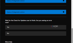 Screenshot of Get Help asking the user again if they still see an error when checking for updates