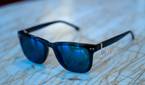 Giunnar Optiks Cupertino on marble table with shaded lenses