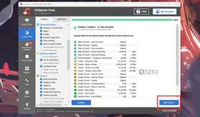 A screenshot showing the highlighted Run Cleaner button in CCleaner.