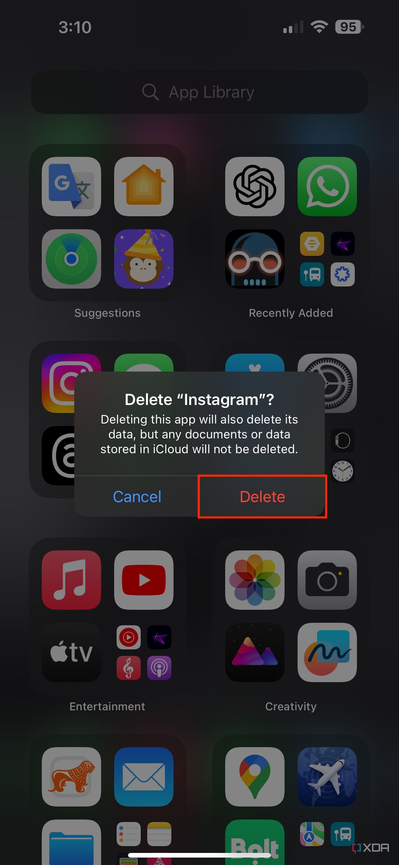 How to uninstall an app on iPhone