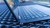 Close-up view of the headphone jack and USB Type-A port on the HP Spectre x360 14