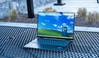 Angled view of the HP Spectre x360 14 on a metal table