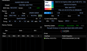 HWiNFO summary view