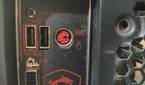 An image of an MSI motherboard with the Flash BIOS button.