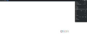 Screenshot of the Iridium browser home page with the browser menu open