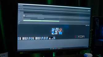 Nvidia Picasso showing a complex AI-generated image with multiple steps taken to get the final product