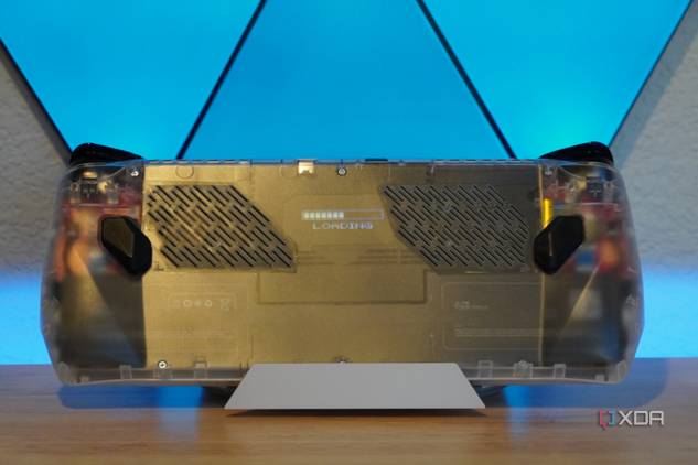 A Jsaux transparent backplate on an ROG Ally.