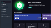 Screenshot of the homepage in Kaspersky Premium