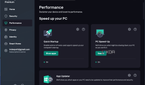 Screenshot of the performance section in Kaspersky Premium