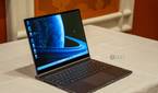Angled view of the Lenovo ThinkBook Plus Gen 5 Hybrid laptop