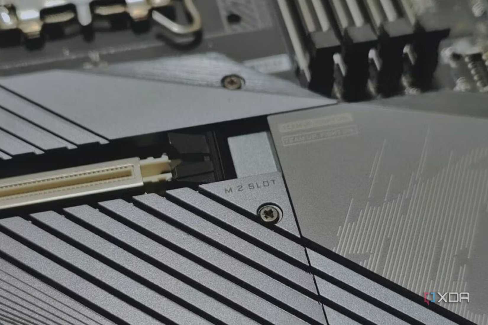 An image showing an M.2 slot on a motherboard.