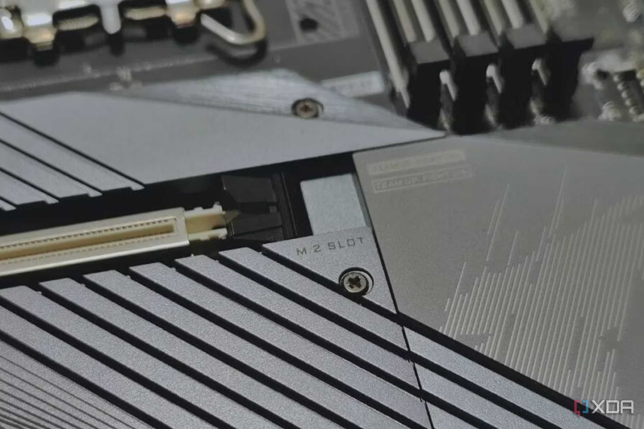 An image showing an M.2 slot on a motherboard.