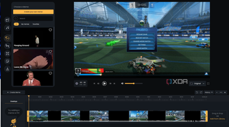 Screenshot of the video editing interface in Medal