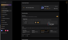 Screenshot of clip and recording settings in Medal