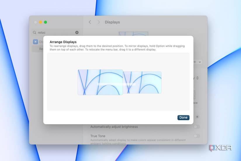 Relocating the menu bar in macOS.