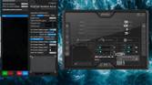 msi afterburner and rivatuner open on desktop with stats showing