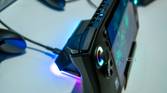 Close-up view of the shoulder buttons on the MSI Claw