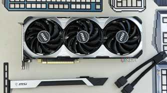 An image showing an MSI GeForce RTX 4070 Ti Super Ventus 3X fans.