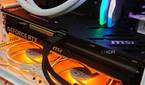An image showing an MSI GeForce RTX 4070 Ti Super Ventus 3X GPU installed on a PC.