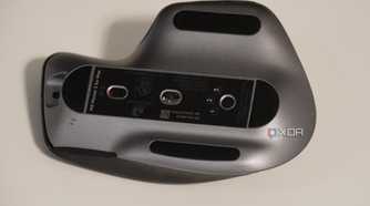 The bottom of the MX Master 3 mouse.