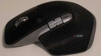 The customizable buttons on the side of an MX Master 3 mouse.