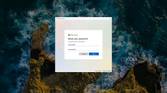 Screenshot of setting a new Microsoft account password on the Windows 11 sign-in screen