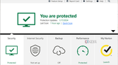 Screenshot of the security page in Norton