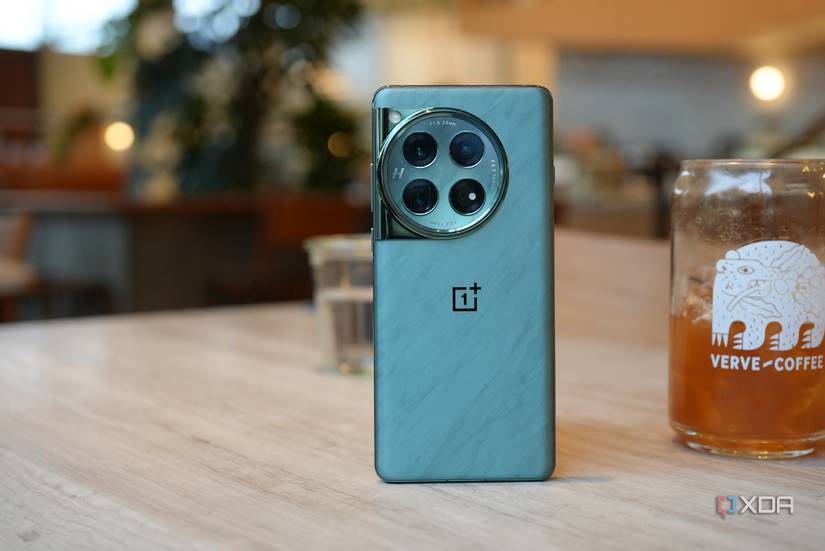 OnePlus 12 laying face down