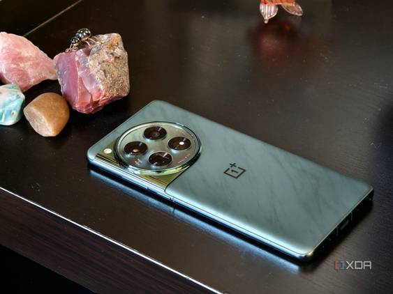 OnePlus 12 laying face down