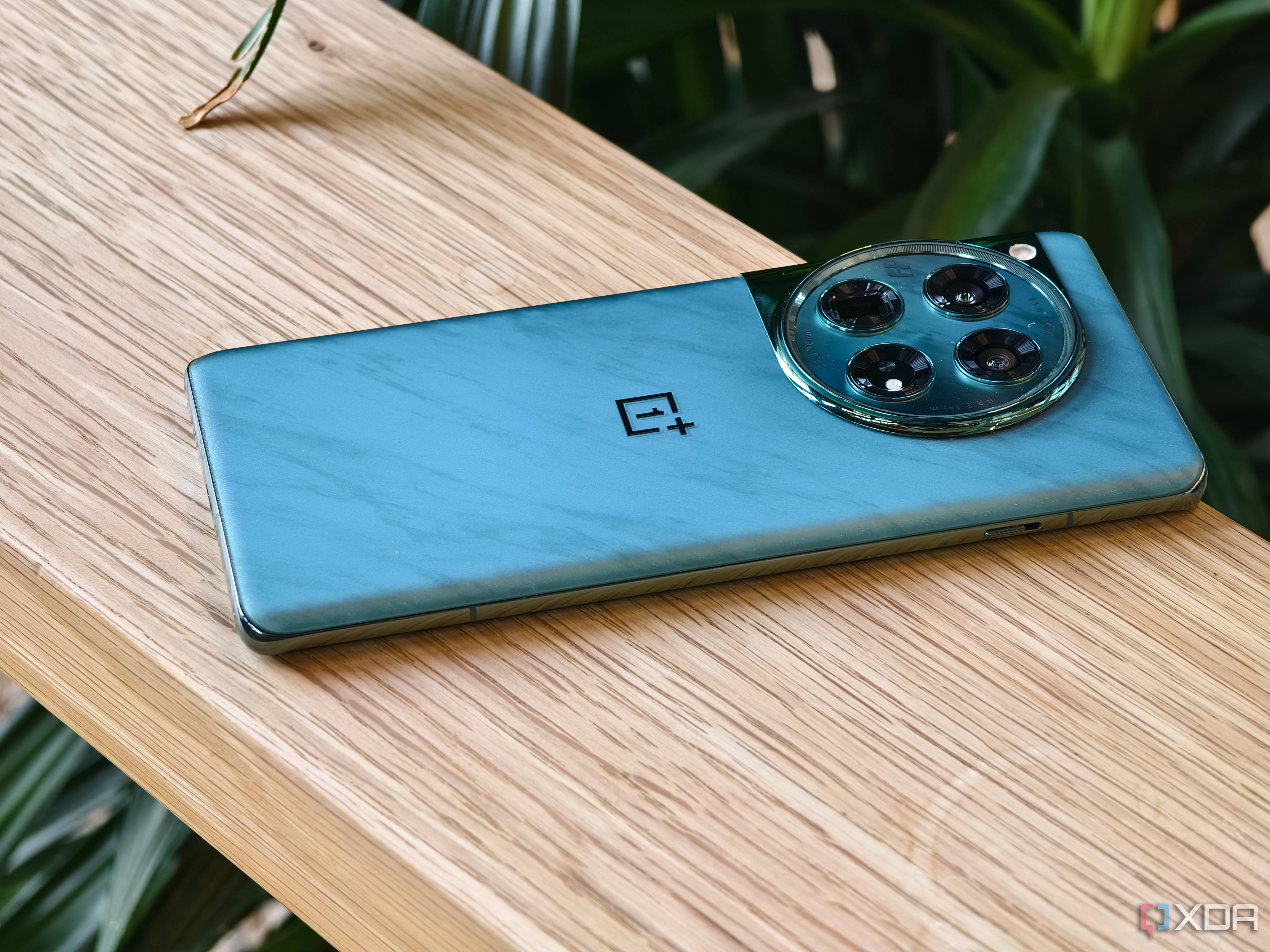 OnePlus 12 laying face down