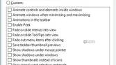 Screenshot of visual effect options in Windows 10 with the best performance setting selected