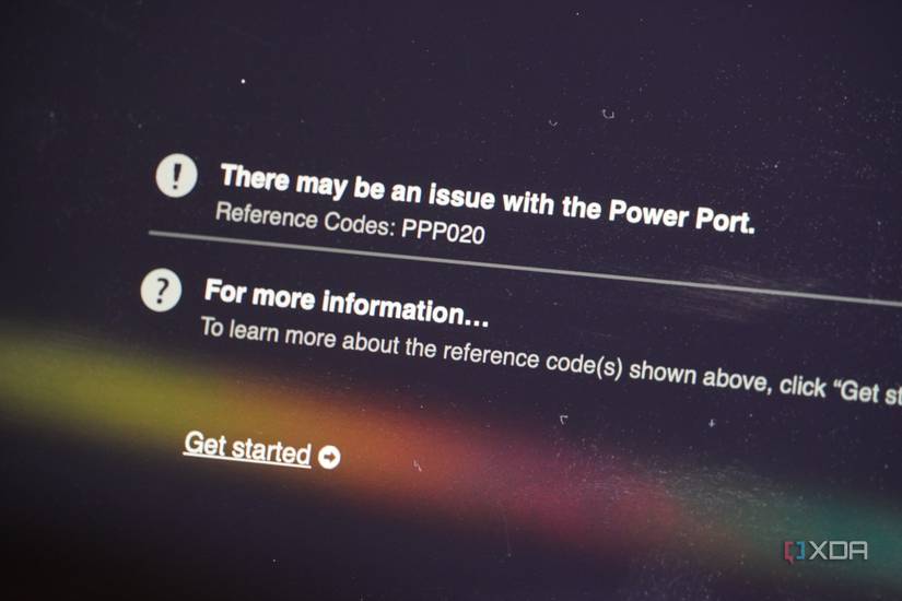 An error message in the Apple Diagnostics tool.