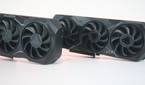 An image showing AMD's Radeon 7900 XTX and 7900 XT GPUs next to each other.