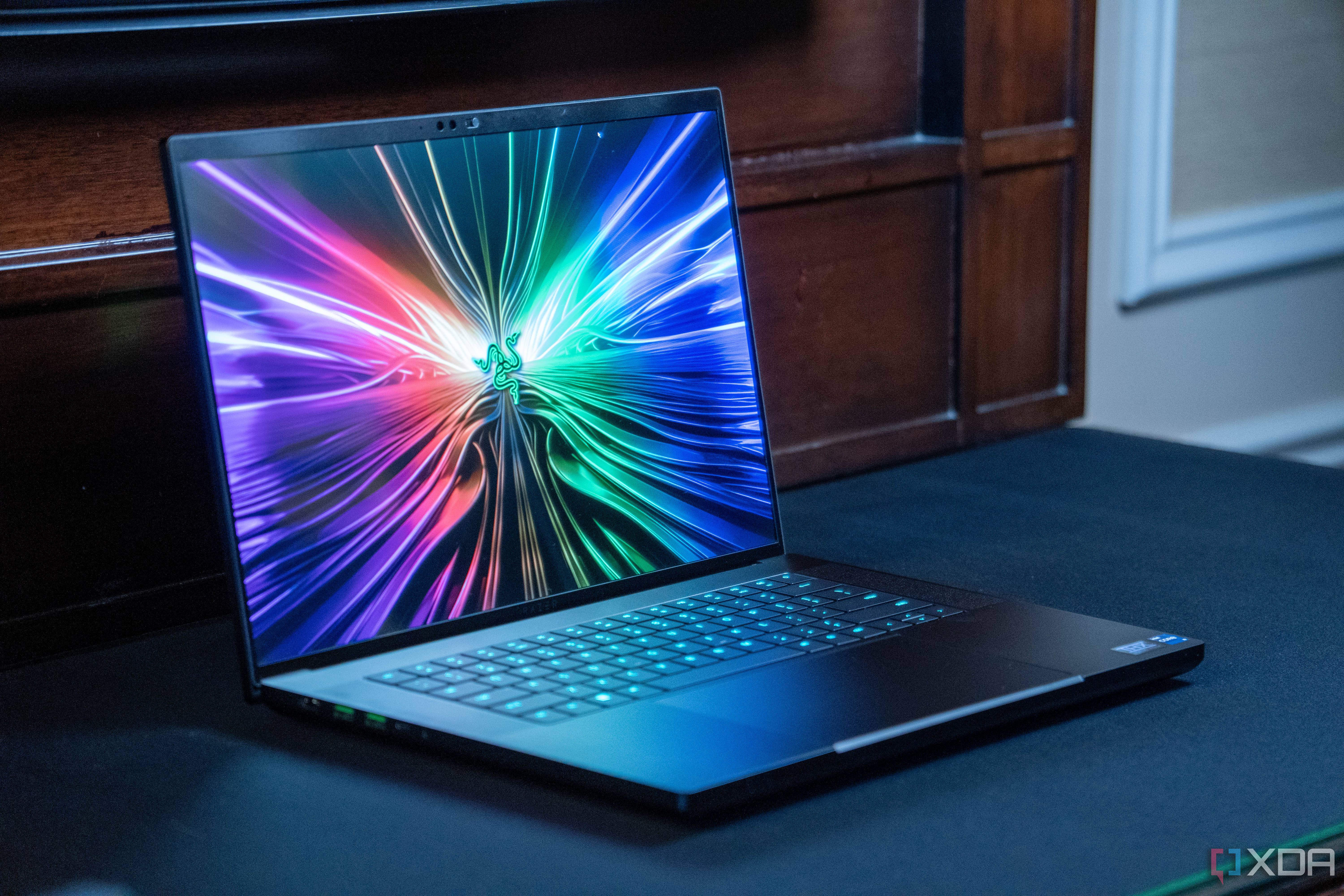 Angled view of the Razer Blade 16