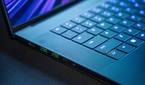 Close-up view of the keyboard on the Razer Blade 16