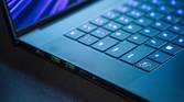 Close-up view of the keyboard on the Razer Blade 16