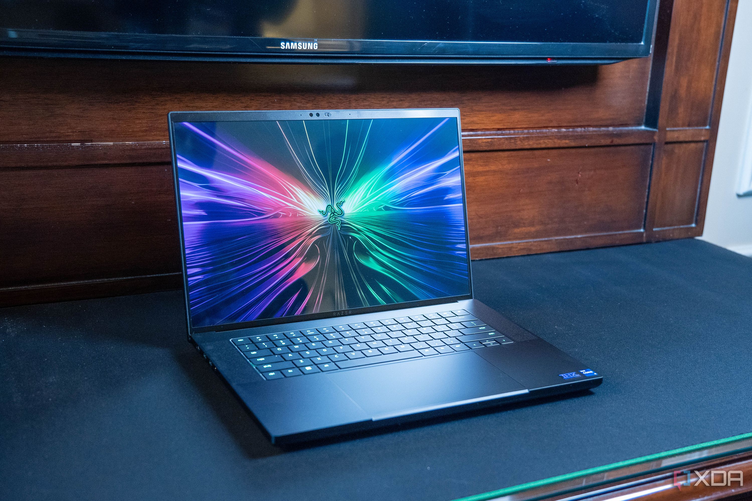 Angled view of the Razer Blade 16