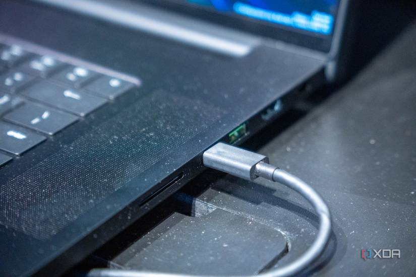 Close up of Thunderbolt 5 port